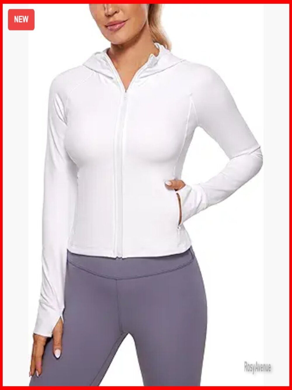 Butterluxe Full Zip Hoodie Jacket with Thumb Holes